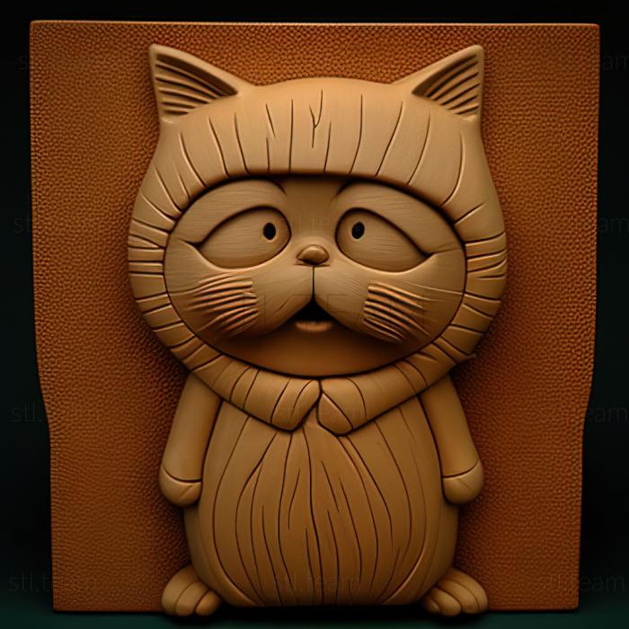 3D model st Leopold Butters Stotch South Park cat (STL)